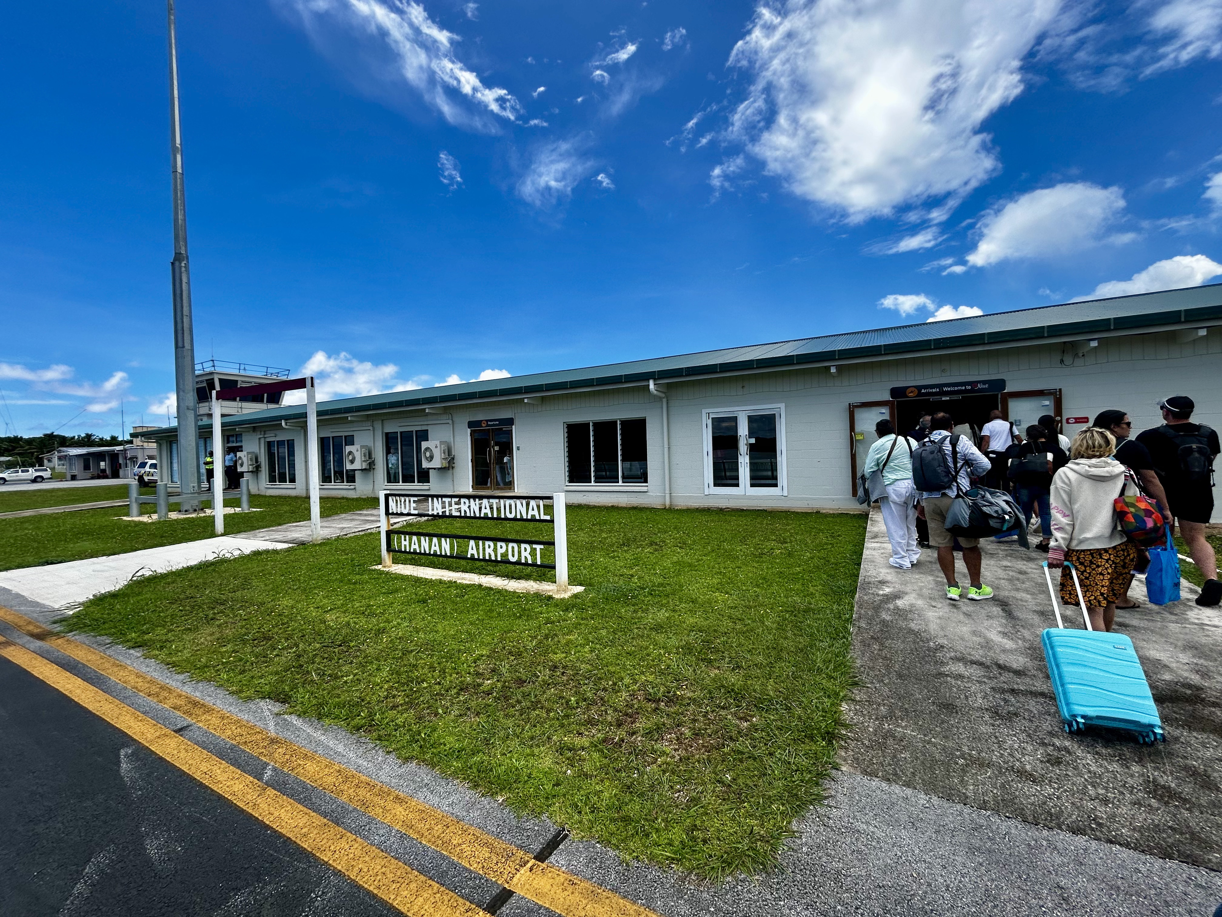 Der internationale Flughafen von Niue Der internationale Flughafen von Niue