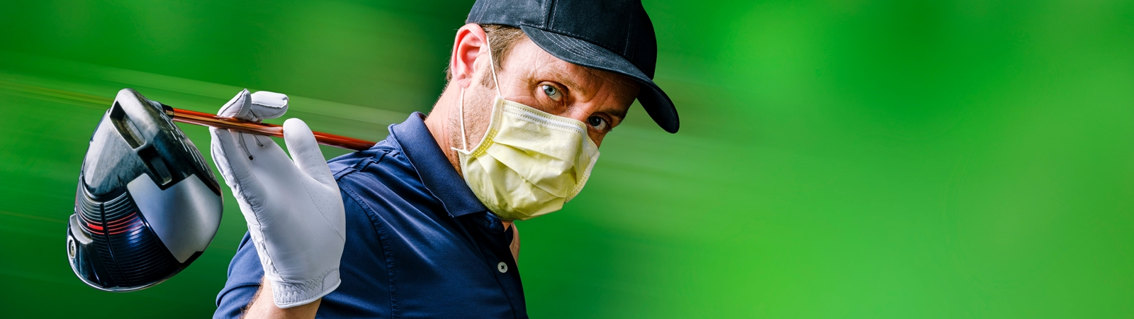 Golfer kommen ins Spiel - gut geschützt Golfer kommen ins Spiel - gut geschützt