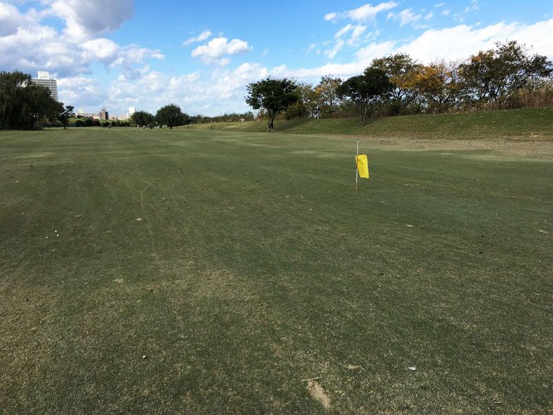 Orientierungspunkt: 250-Yard-Fahne Orientierungspunkt: 250-Yard-Fahne