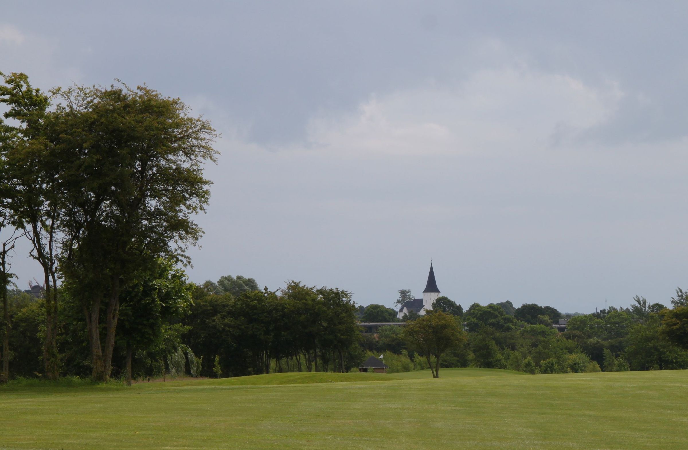 Nordborg GK: Ausblick mit Kirche Nordborg GK: Ausblick mit Kirche
