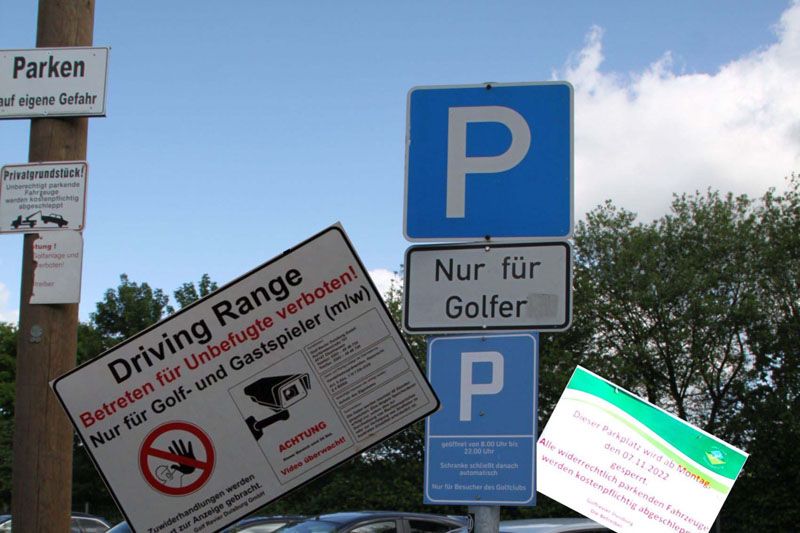 Rundum gut beschildert Rundum gut beschildert