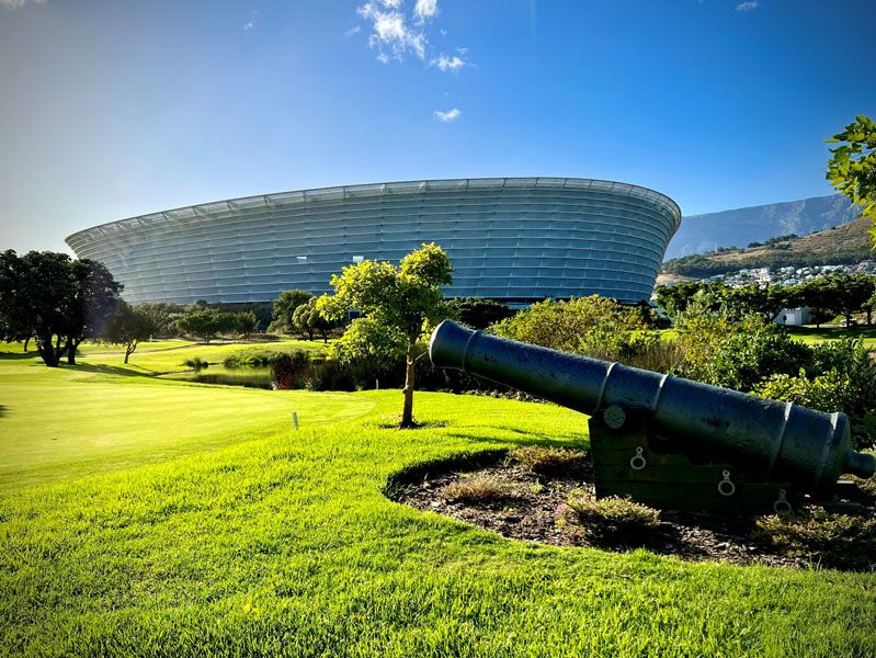 Die WM-Arena ist allgegenwärtig Die WM-Arena ist allgegenwärtig